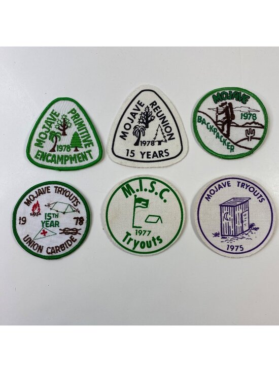Girl Scouts Other - Girl Scouts Mojave Encampment Scout Patches Commemorative Collection 1970s